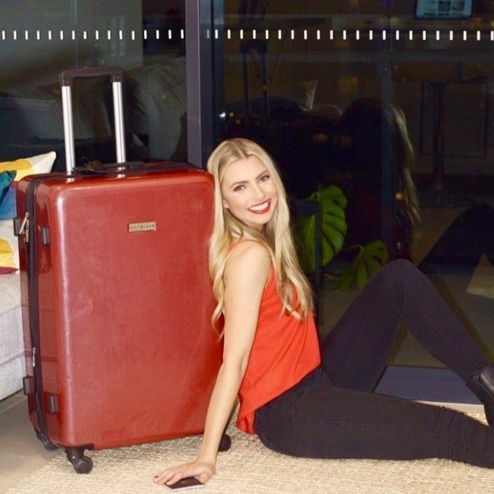 Carbon Red Series Large Suitcase