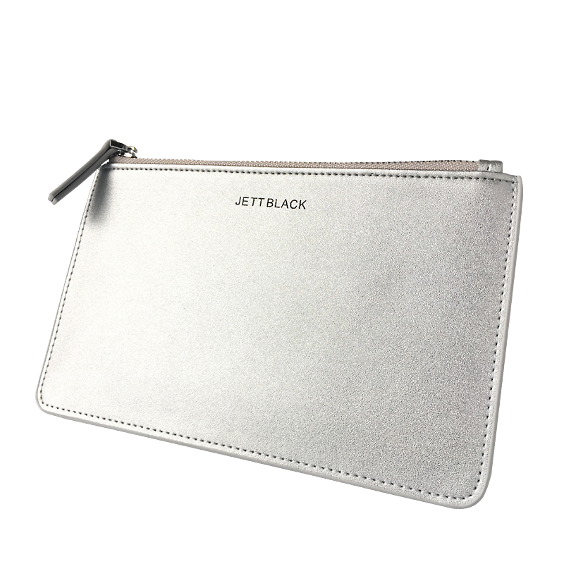 Jett Metallic Leather Pouch