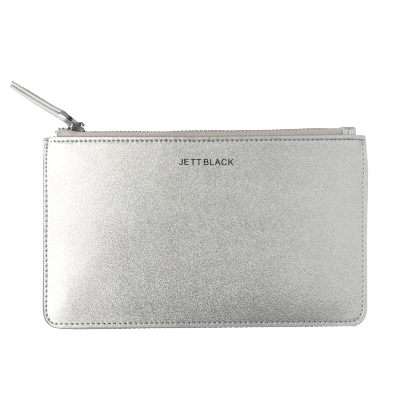 Jett Metallic Leather Pouch