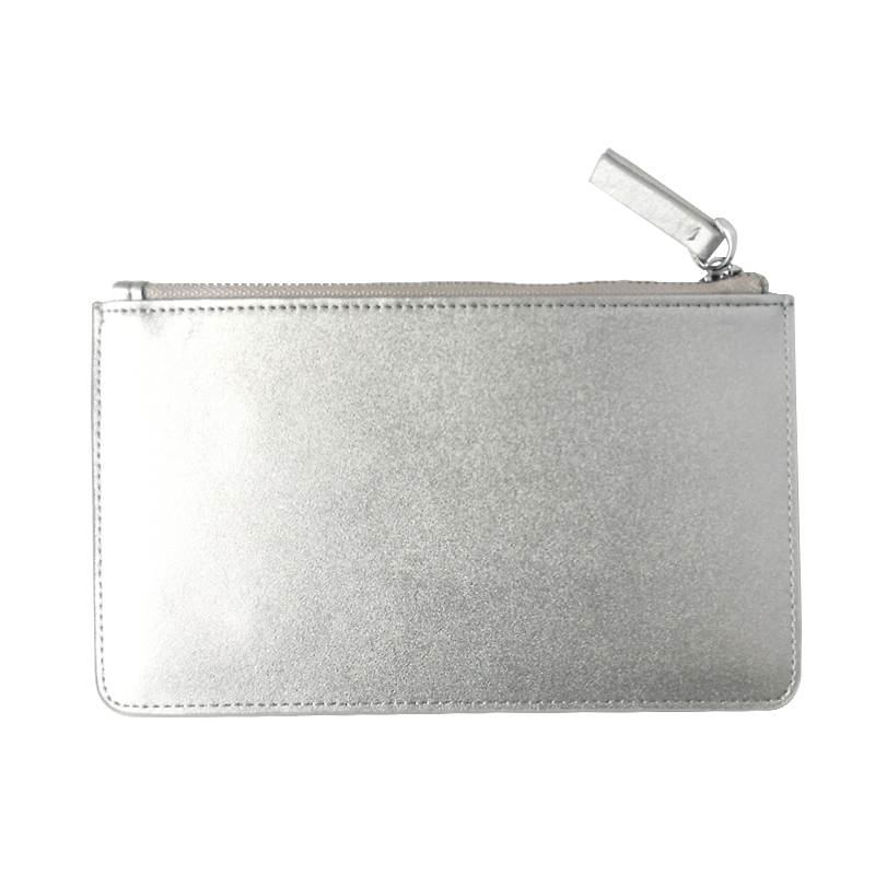 Jett Metallic Leather Pouch