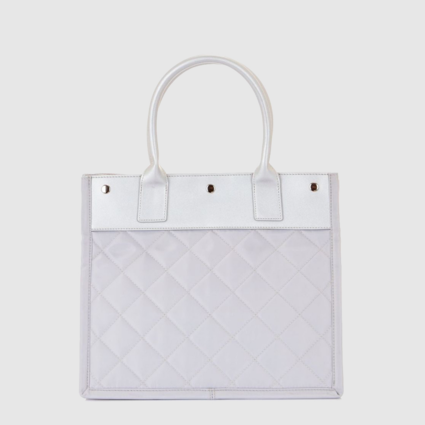 Soho Metallic Medium Quilted Tote Bag