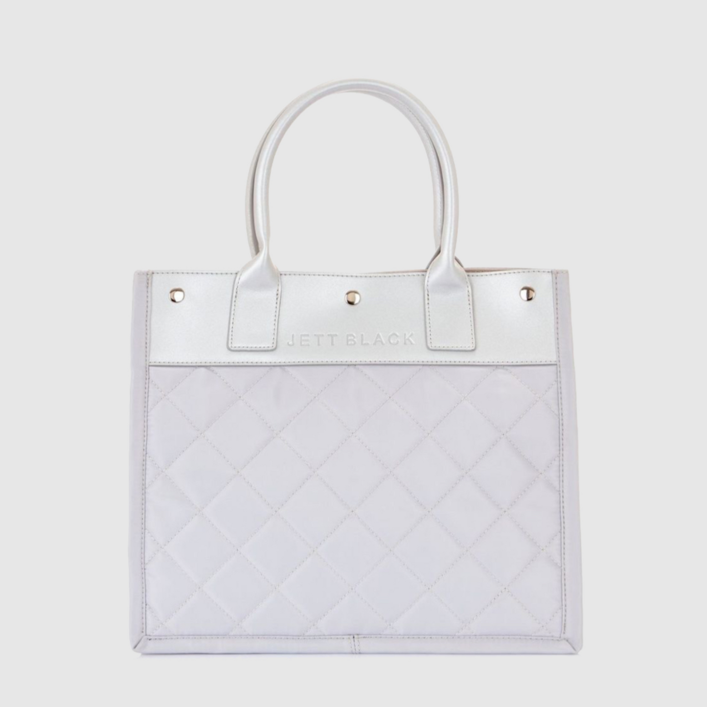 Soho Metallic Medium Quilted Tote Bag