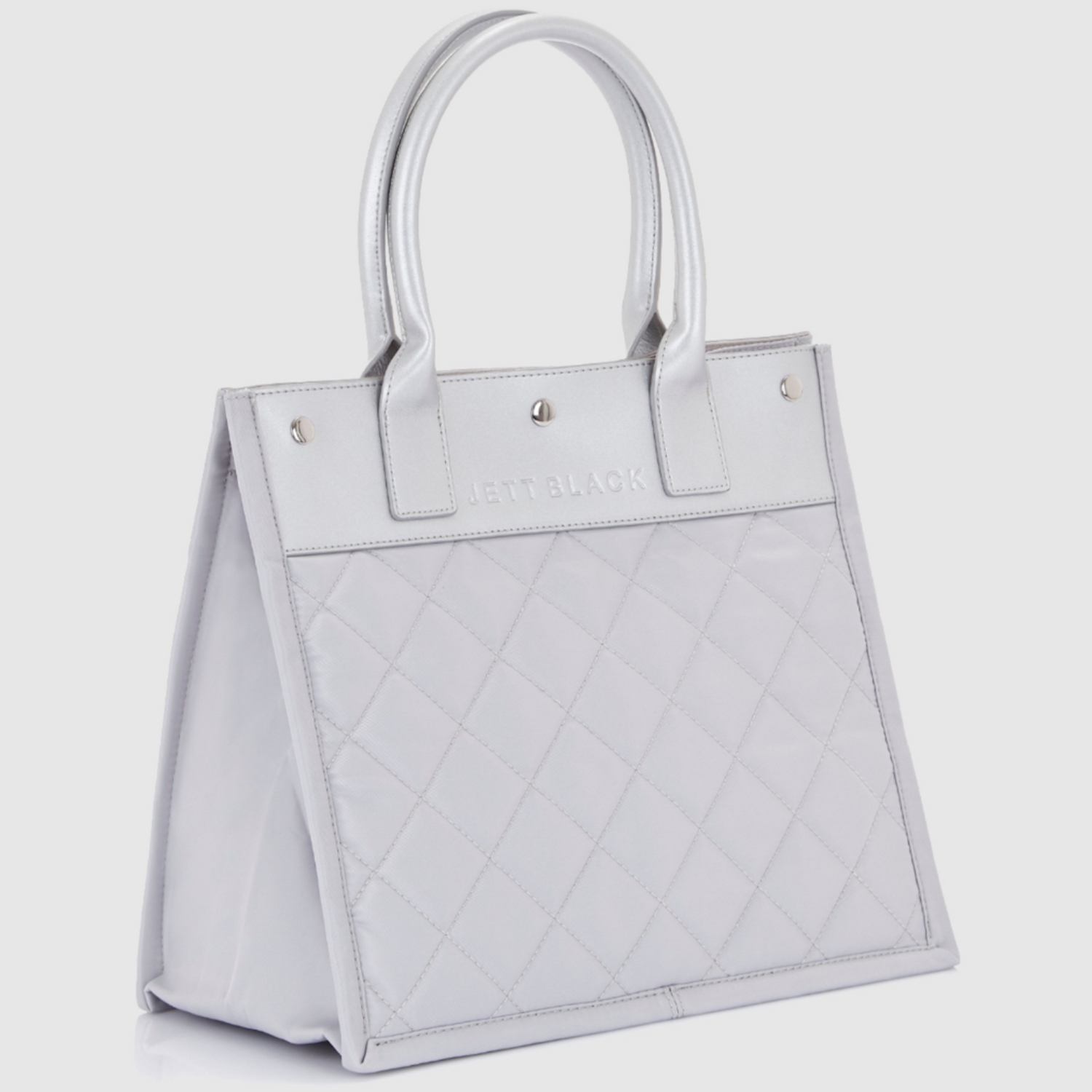 Soho Metallic Medium Quilted Tote Bag