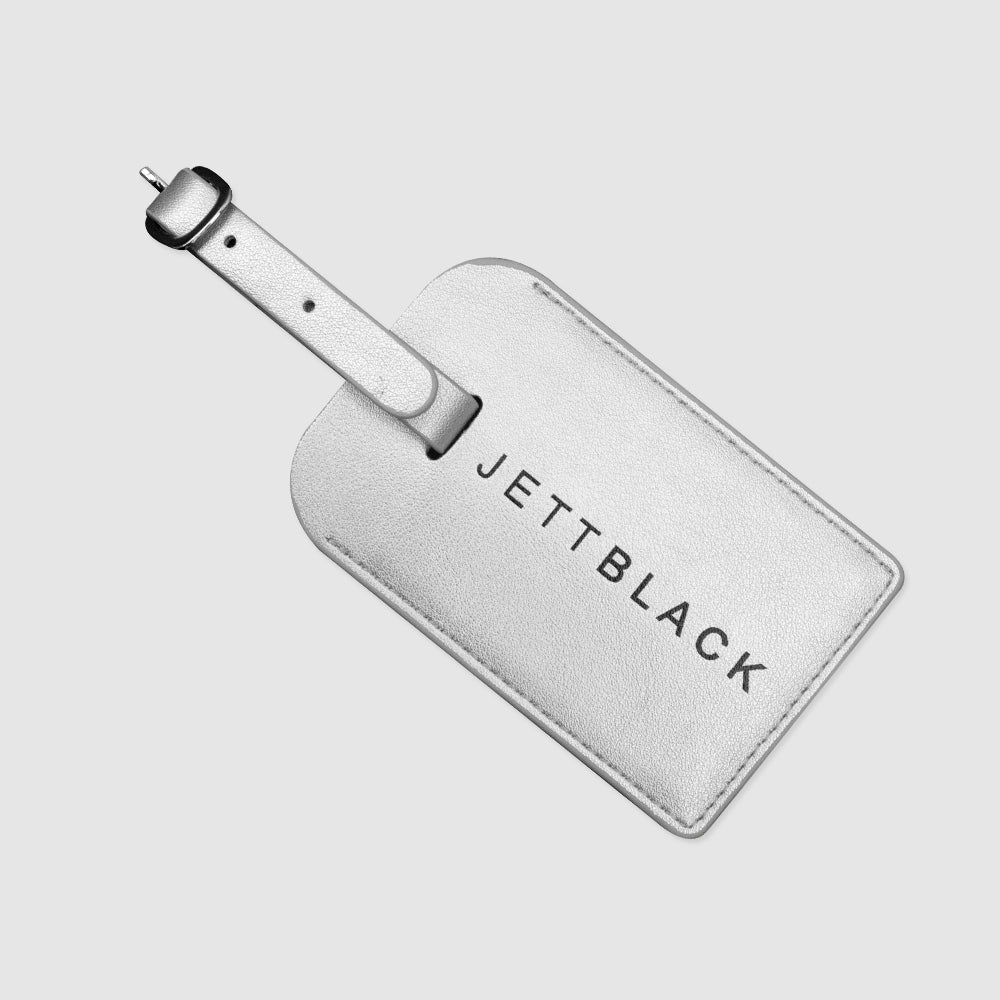 Jett Silver Luggage Tags - 2 Pack