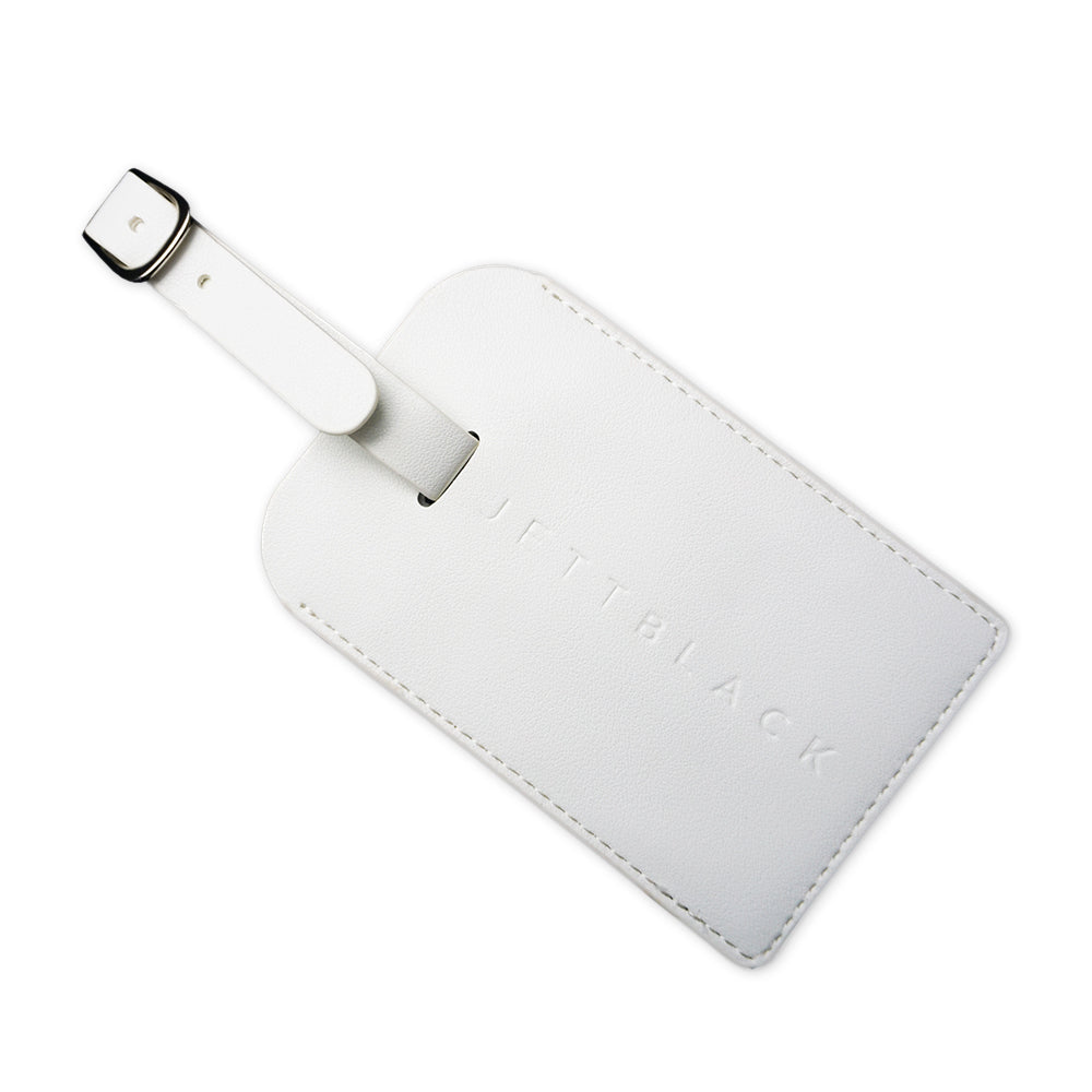 Jett White Luggage Tags