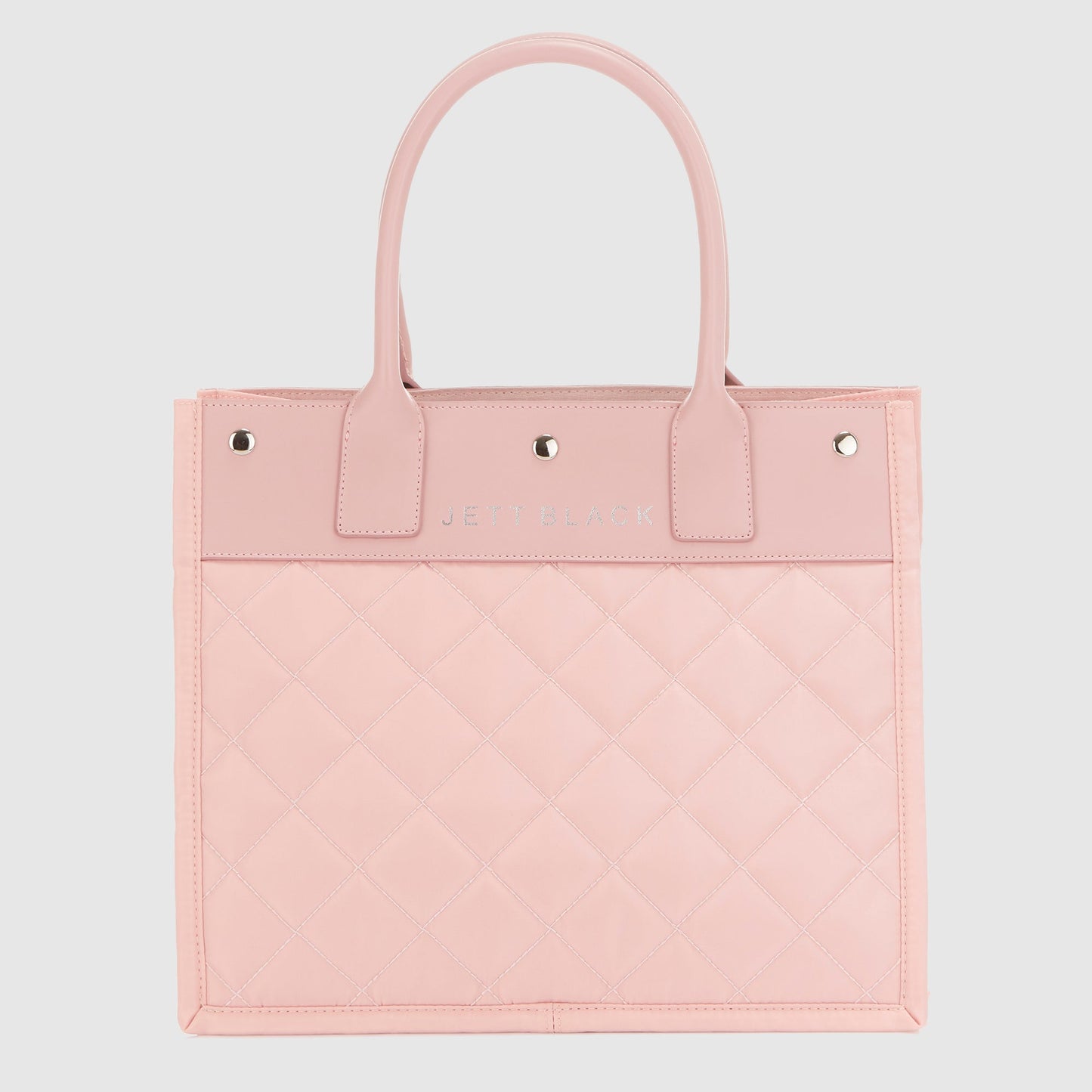 Soho Blush Quilted Tote Pouch Set
