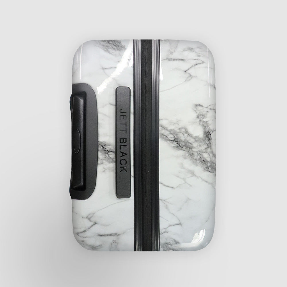 White Marble Series Carry On Small Suitcase