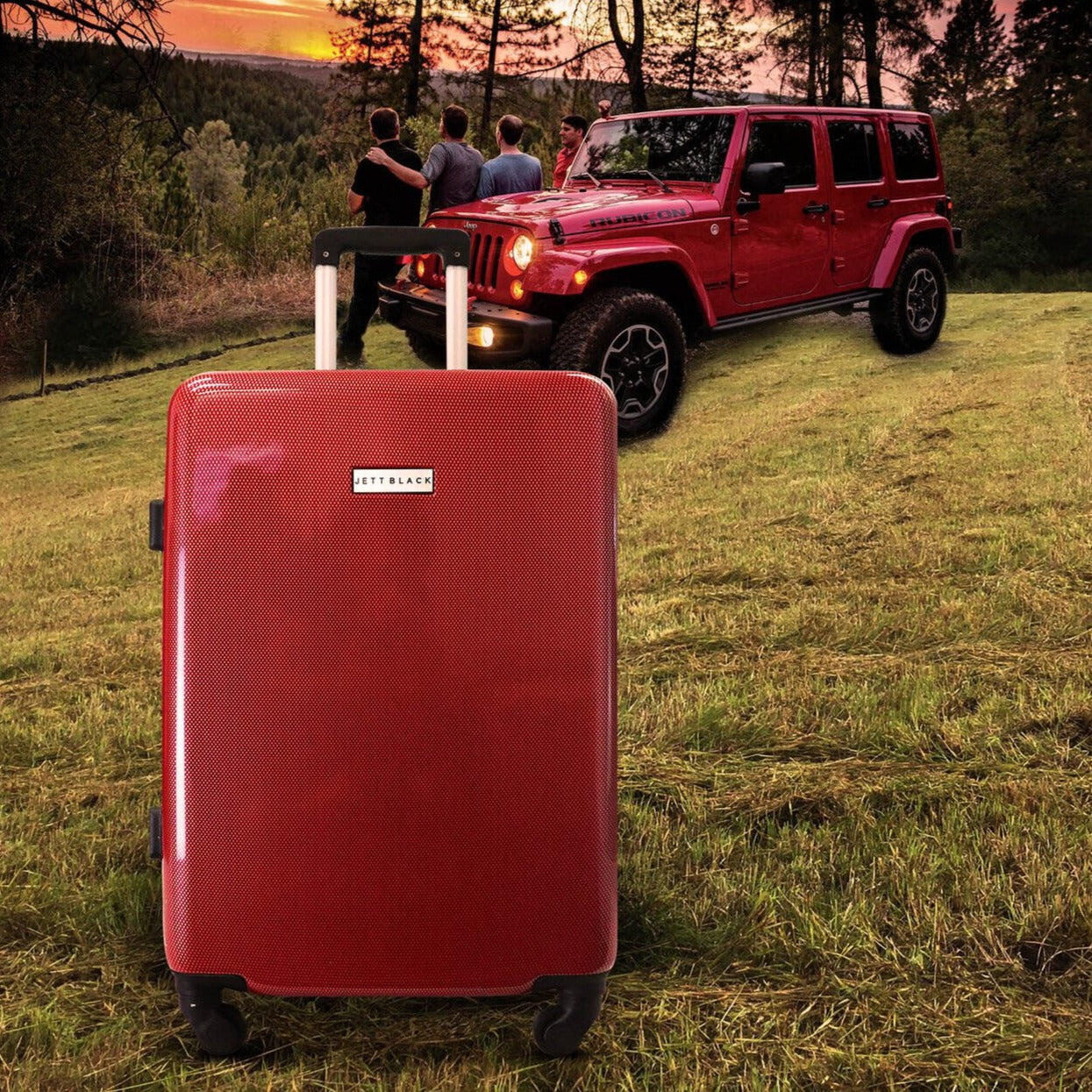 Carbon Red Series Medium Suitcase