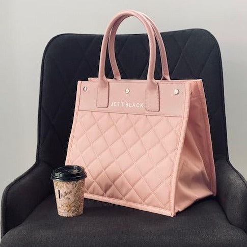 Soho Blush Medium Quilted Tote Bag