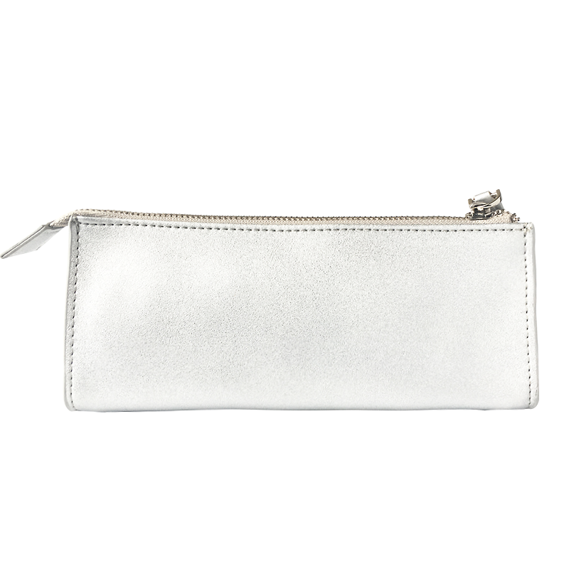 Jett Metallic Leather Pencil Case