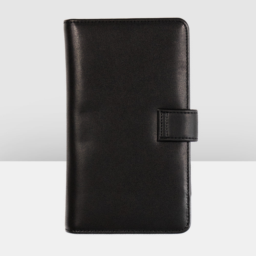 Jett Black Compact Travel Wallet