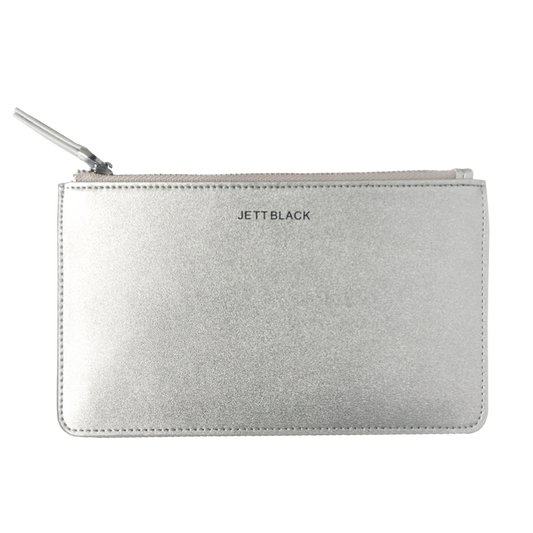 Jett Metallic Leather Pouch