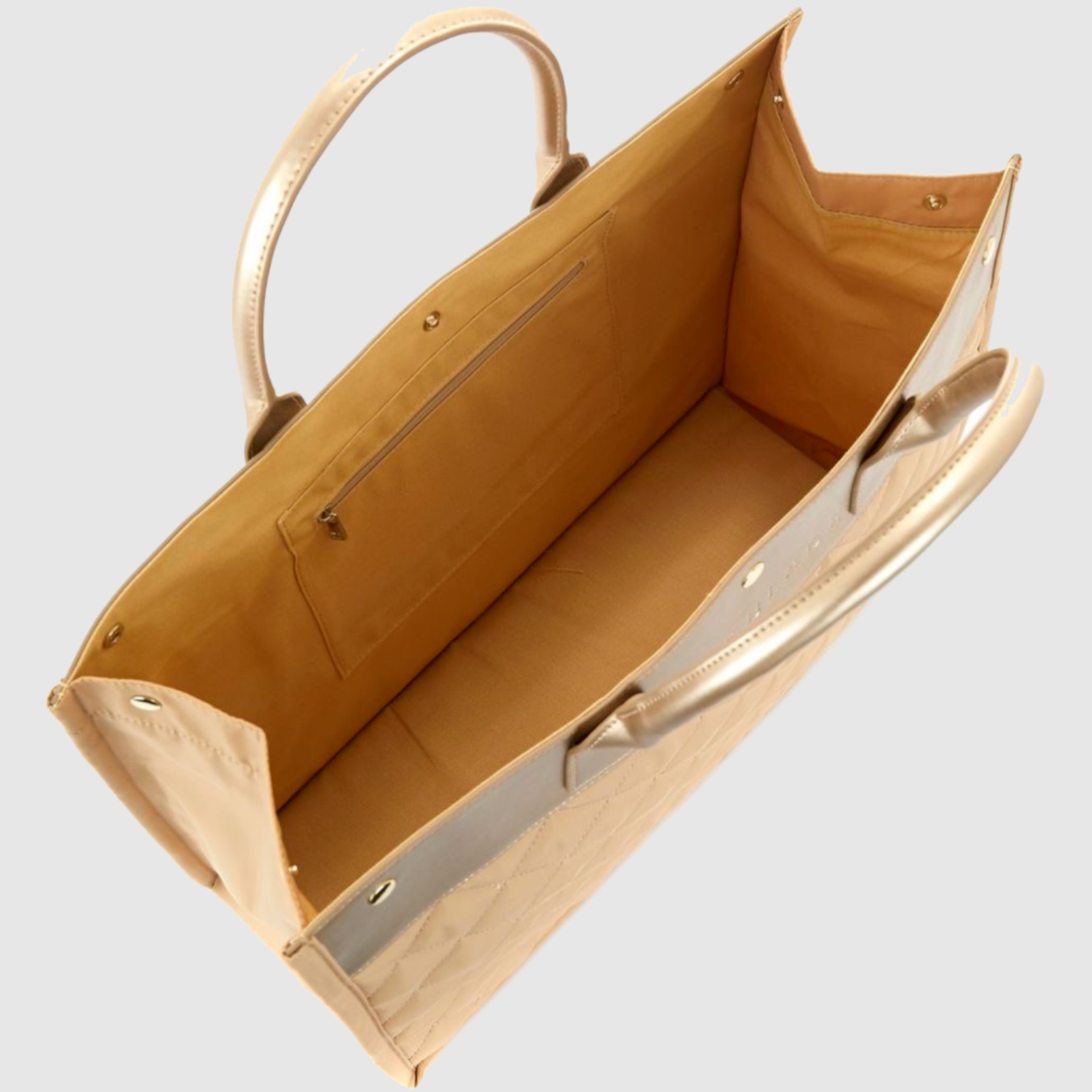 Large top gold bag