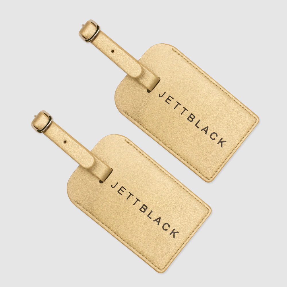 Jett Gold Luggage Tags - 2 Pack
