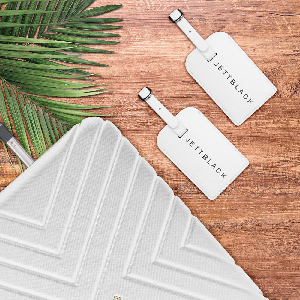 Jett Sport White Luggage Tags