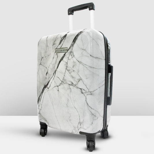 White Marble Series Carry On Small Suitcase