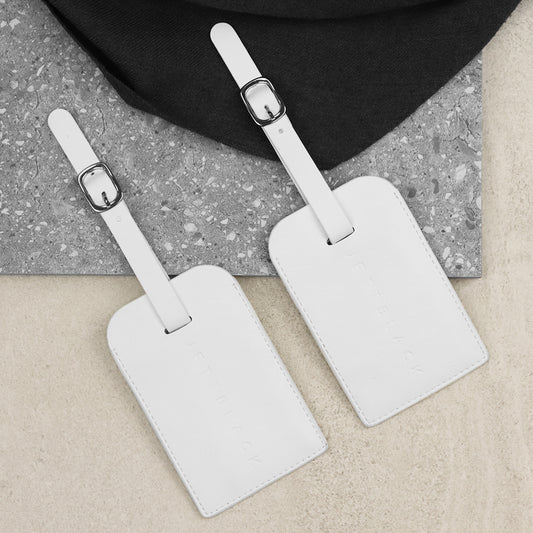 Jett White Luggage Tags